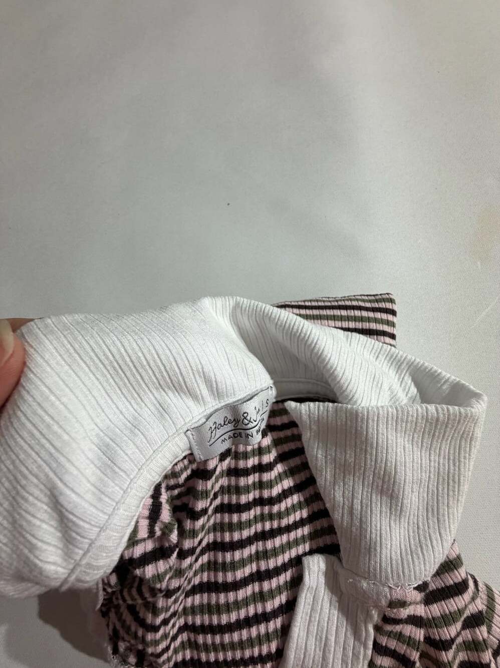 Haley & June Brown Striped Short Sleeve Polo Shirt Womens S - Picture 6 of 6